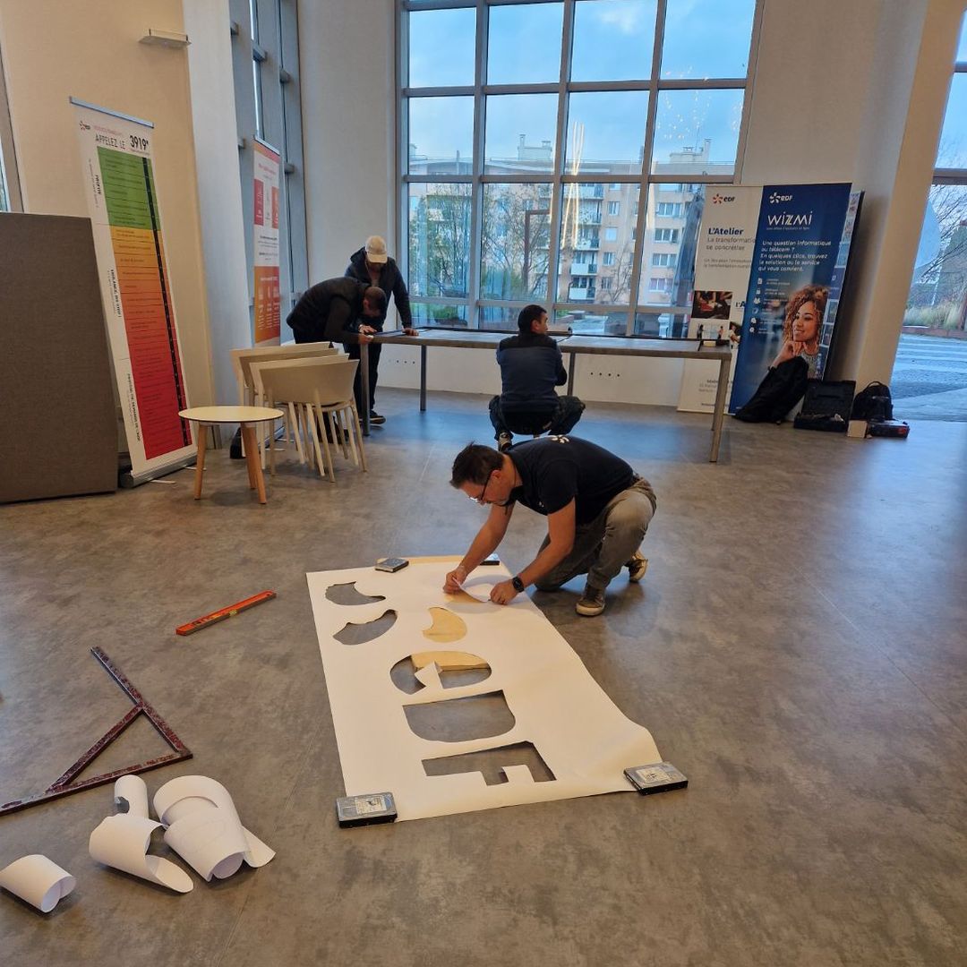 Table de support d une maquette LEGO de DataCenter